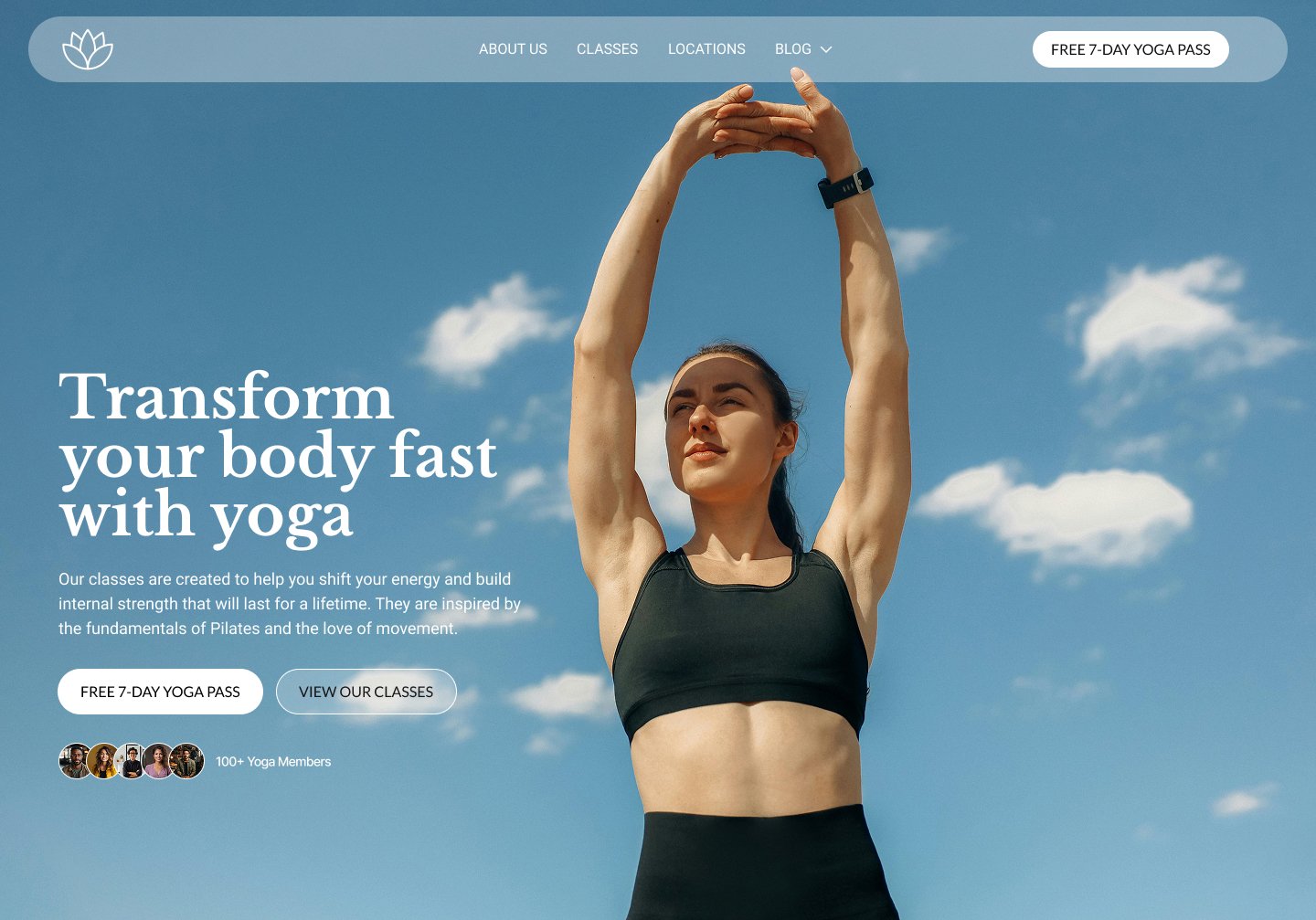 Transfor your life with Yoga-Robyn-Sabrina-Web-Designer